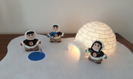 crochet pattern Igloo and inuit