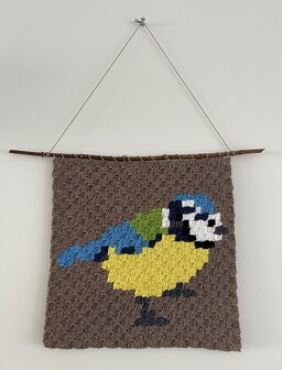 crochetpattern blue  corner to corner