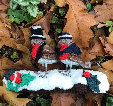 crochet pattern robins in the snow