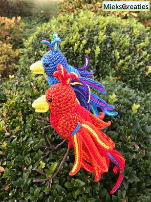 crochet pattern Fenix bird