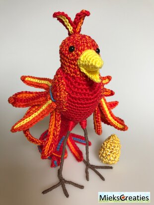 crochet pattern Fenix bird