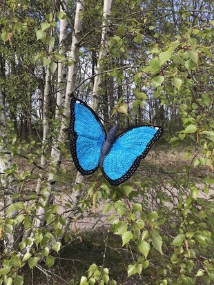 crochetpattern morpho butterfly