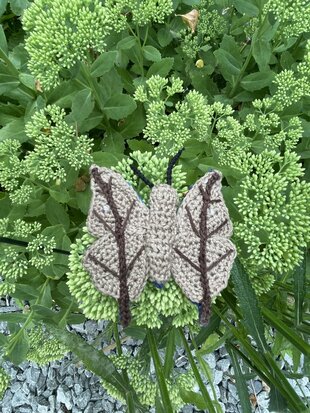 crochetpattern Indian leaf Butterfly