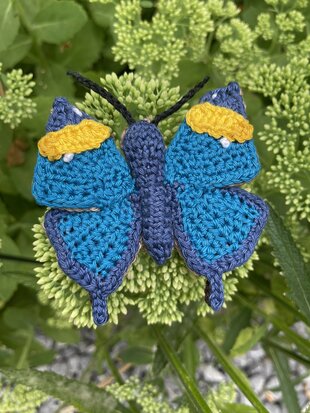 crochetpattern Indian leaf Butterfly