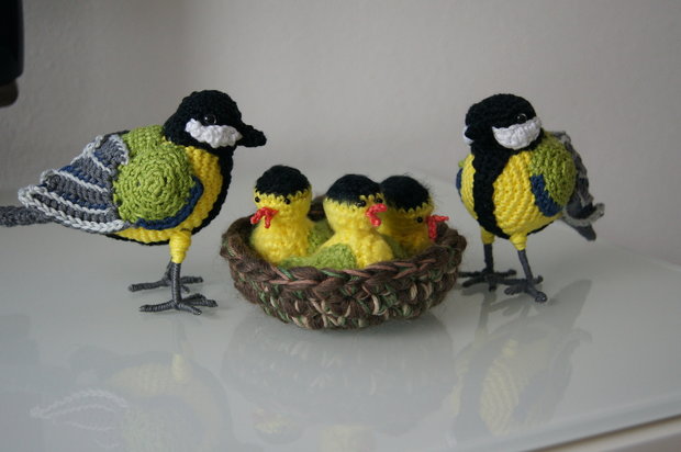 crochet patternGreat tit