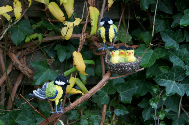 crochet patternGreat tit