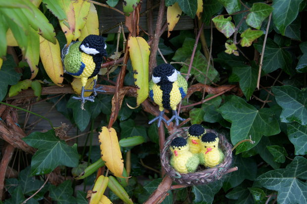 crochet patternGreat tit