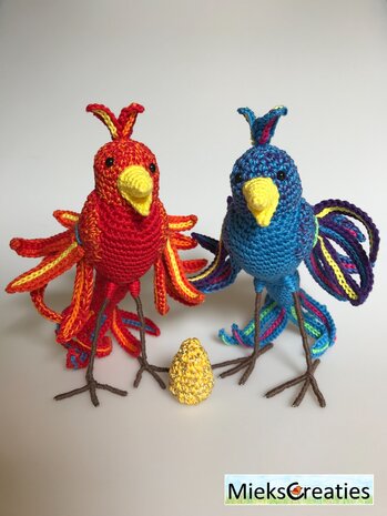 crochet pattern Fenix bird