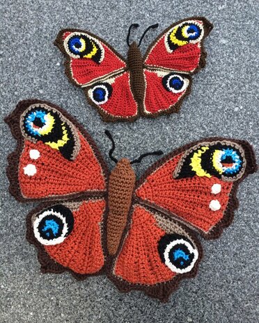 crochetpattern Peacock Butterfly