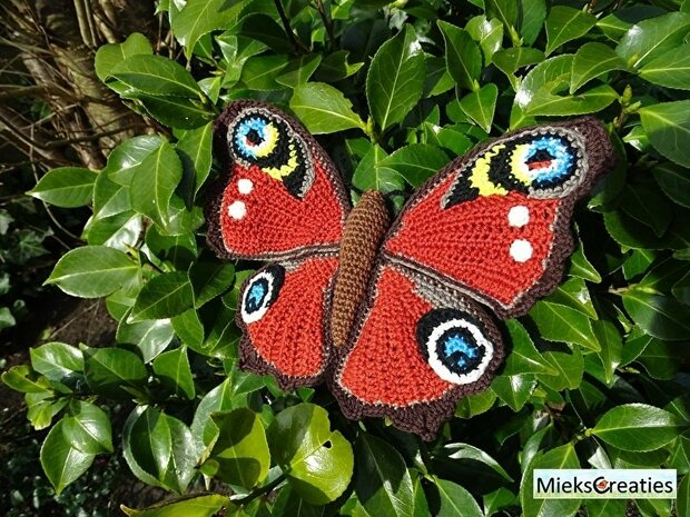 crochetpattern Peacock Butterfly