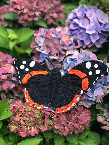 crochet pattern the red admiral