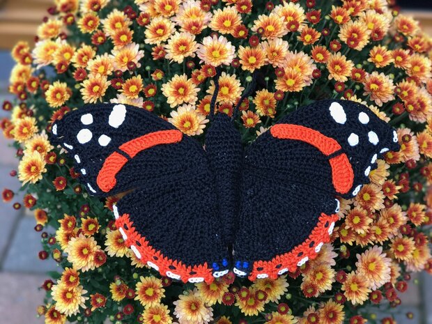 crochet pattern the red admiral