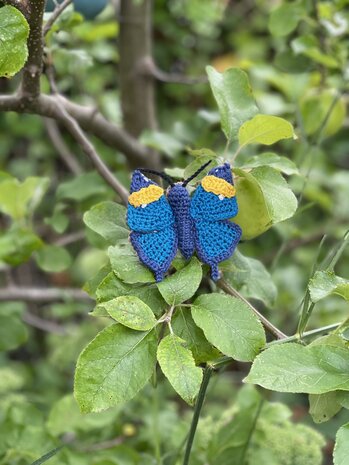 crochetpattern Indian leaf Butterfly