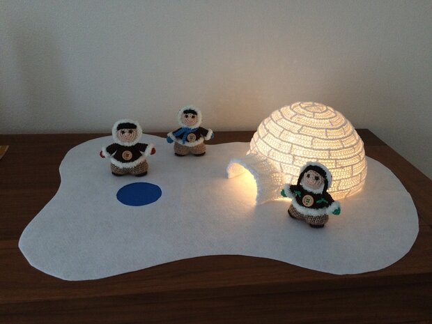 crochet pattern Igloo and inuit