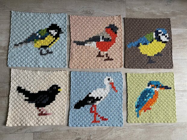 Merel corner to corner haakpatroon